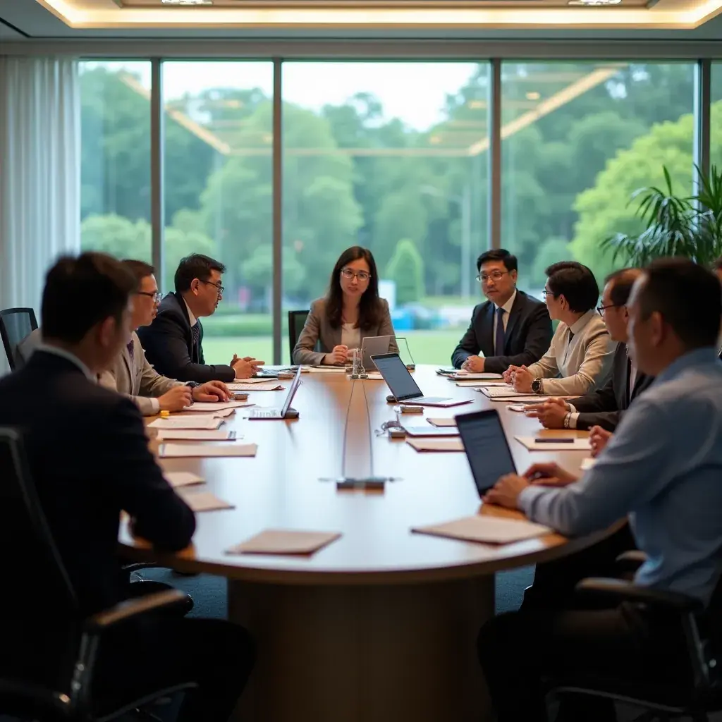 Professional team collaboration